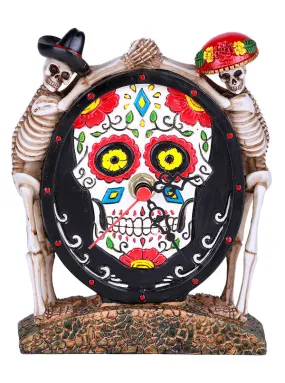 Day Of The Dead Skull Clock