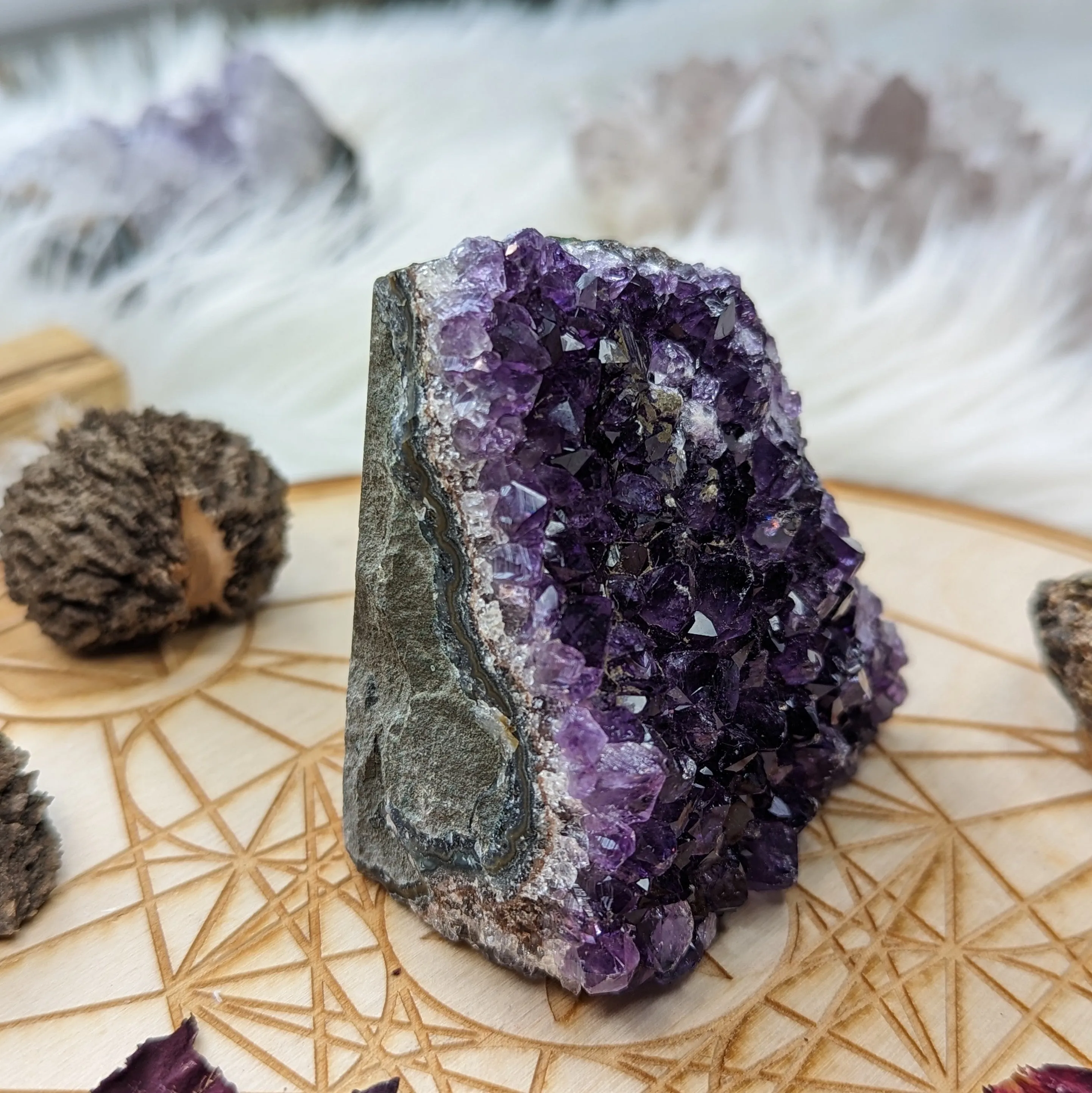 Deep Purple Amethyst Formation Display Specimen #2~ Locale: Uruguay