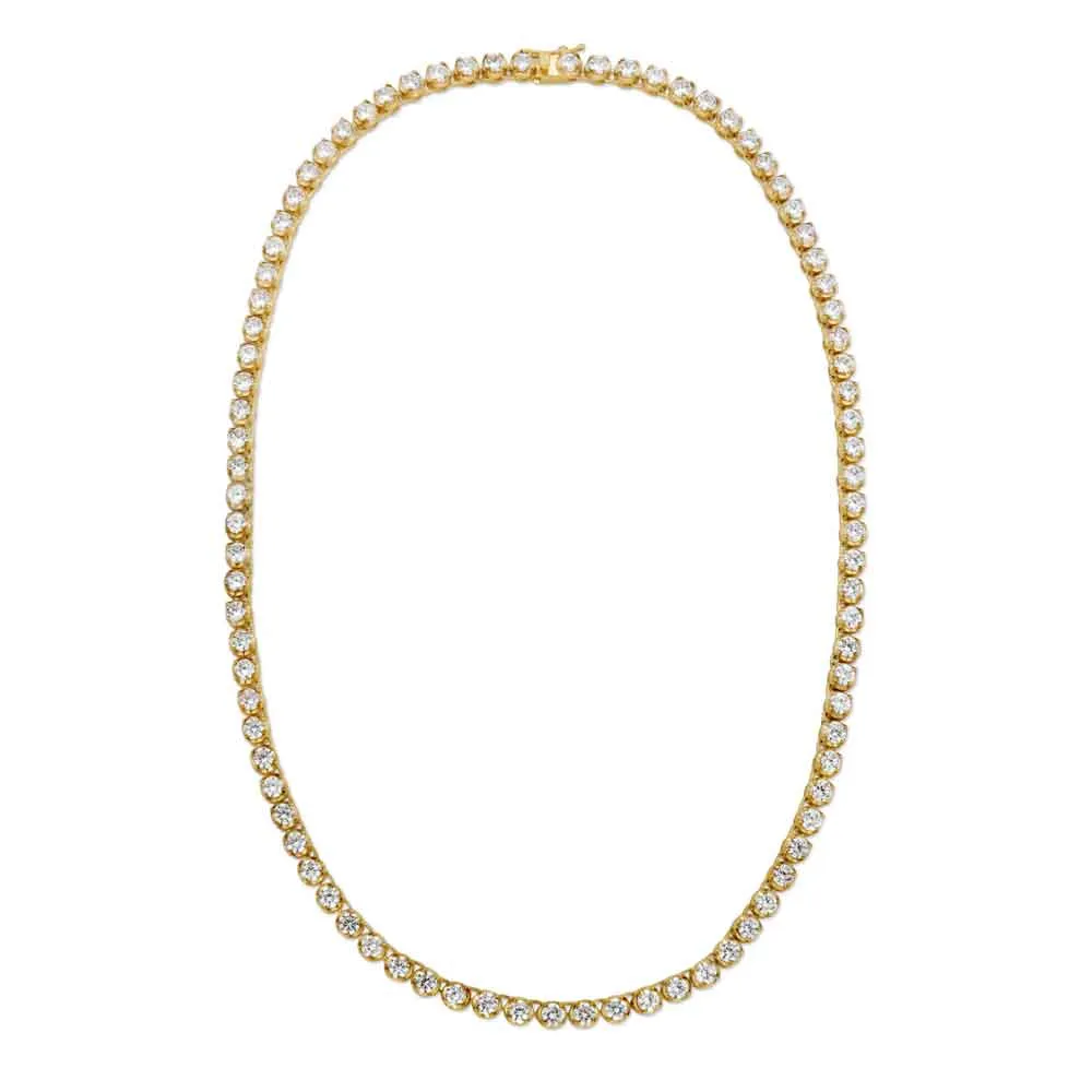 Diamond Buttercup Tennis Gold Chain 4mm