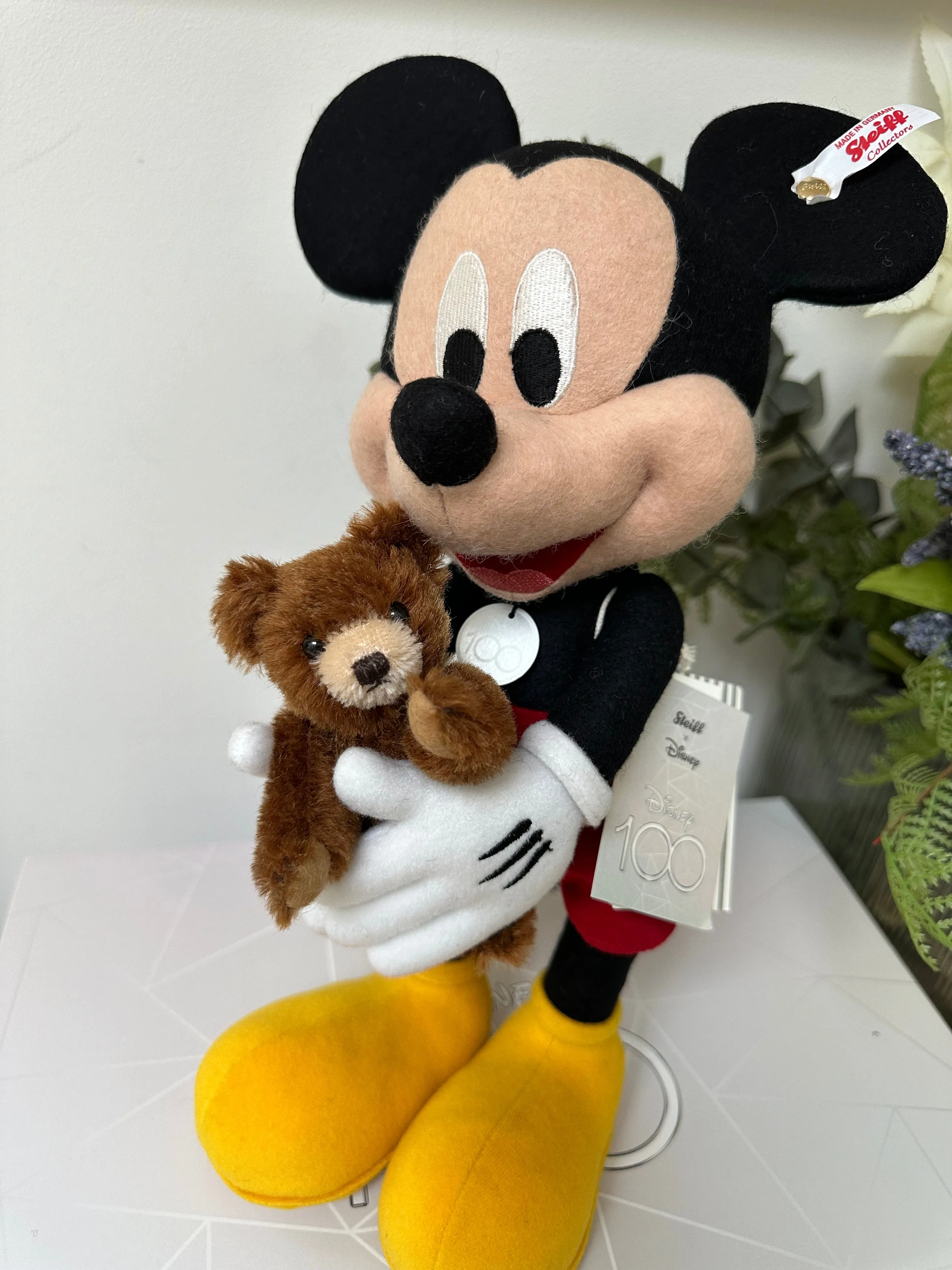 Disney Mickey Mouse with Teddy Bear Steiff Limited Edition D100 No 713