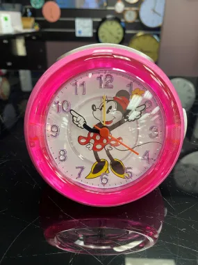 Disney - Minnie Mouse Alarm Clock 120mm Pink