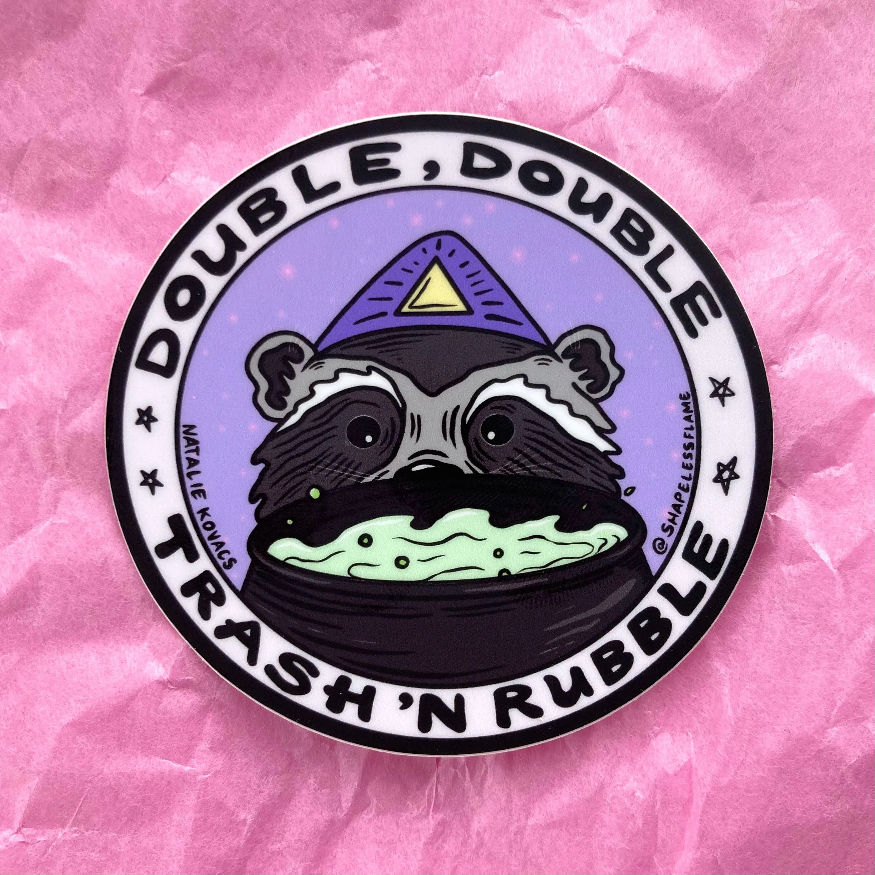 Double, Double Trash & Rubble Vinyl Sticker