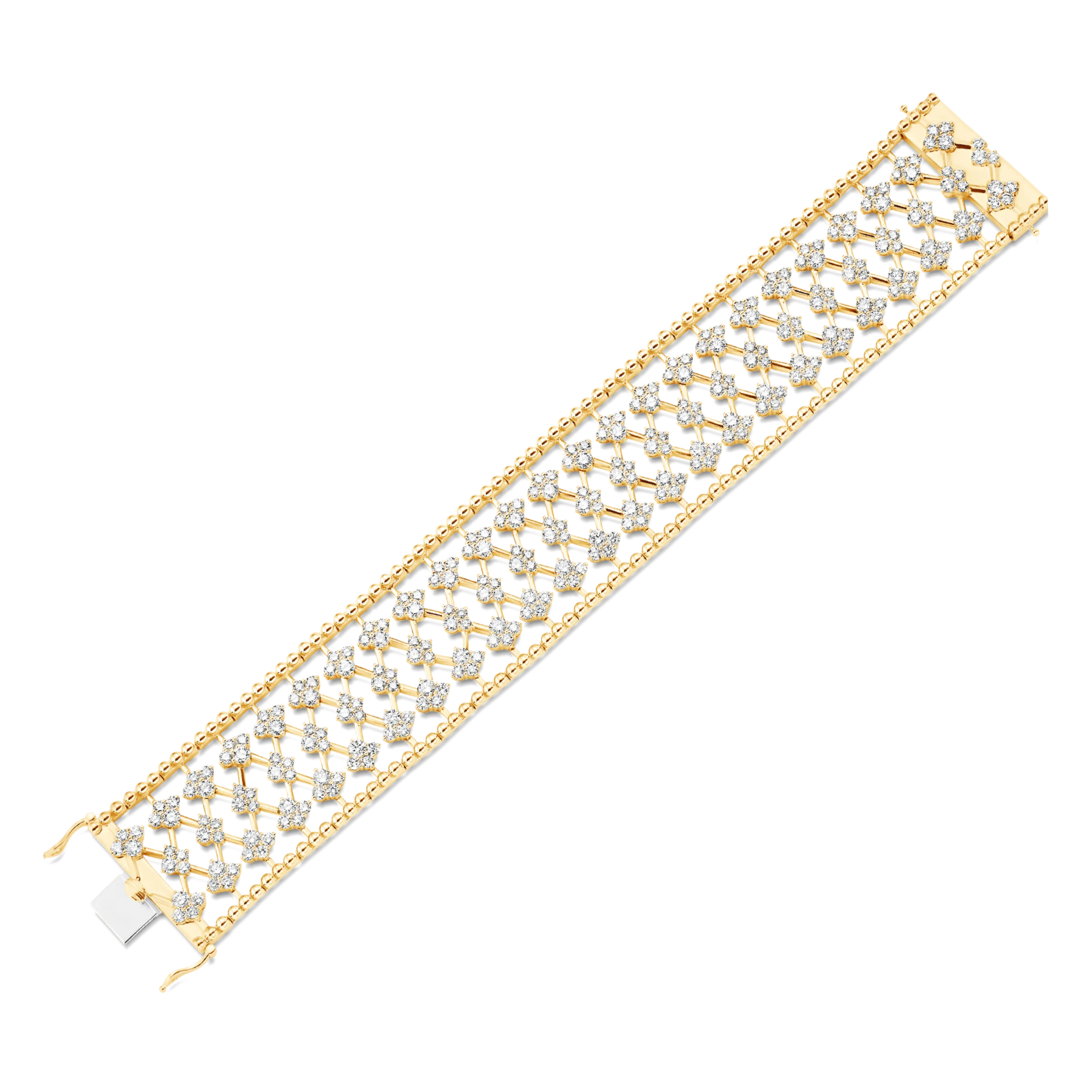 Dujour Couture Gold Full Diamond Bracelet