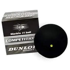 DUNLOP Single Dot Squash Ball (Black)