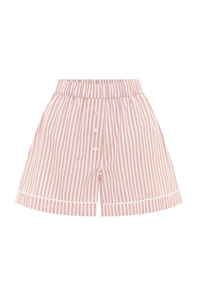 EDIE SHORT - STRAWBERRY STRIPE