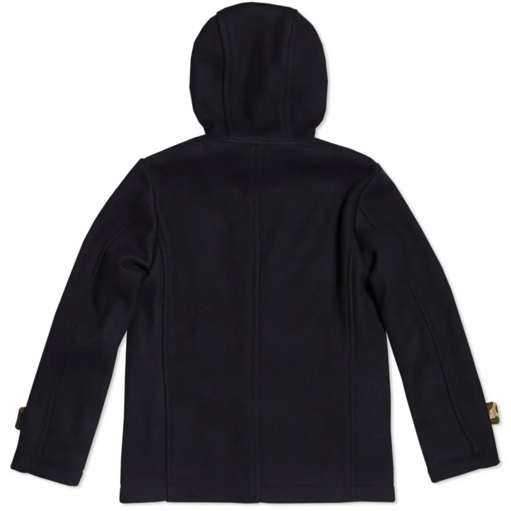 Edifice Melton Hooded CoatNavy