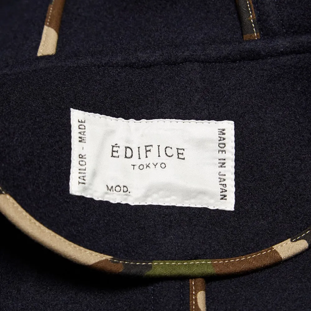 Edifice Melton Hooded CoatNavy