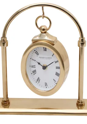 Edward Florence Hanging Clock - Gold