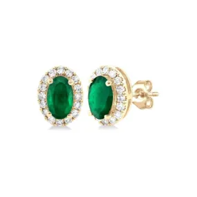 Emerald and Diamond Earrings