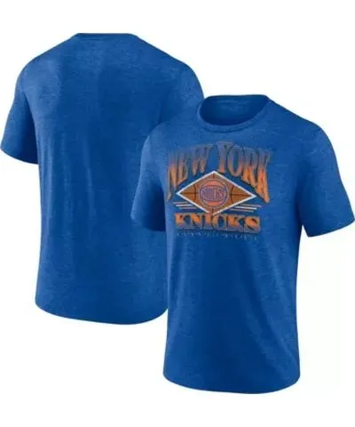 Fanatics Men's NBA Fanatics New York Knicks True Classics Power Phase Tri-Blend T-Shirt