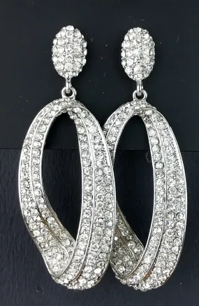 Fashion Jewelry post crystal earrings