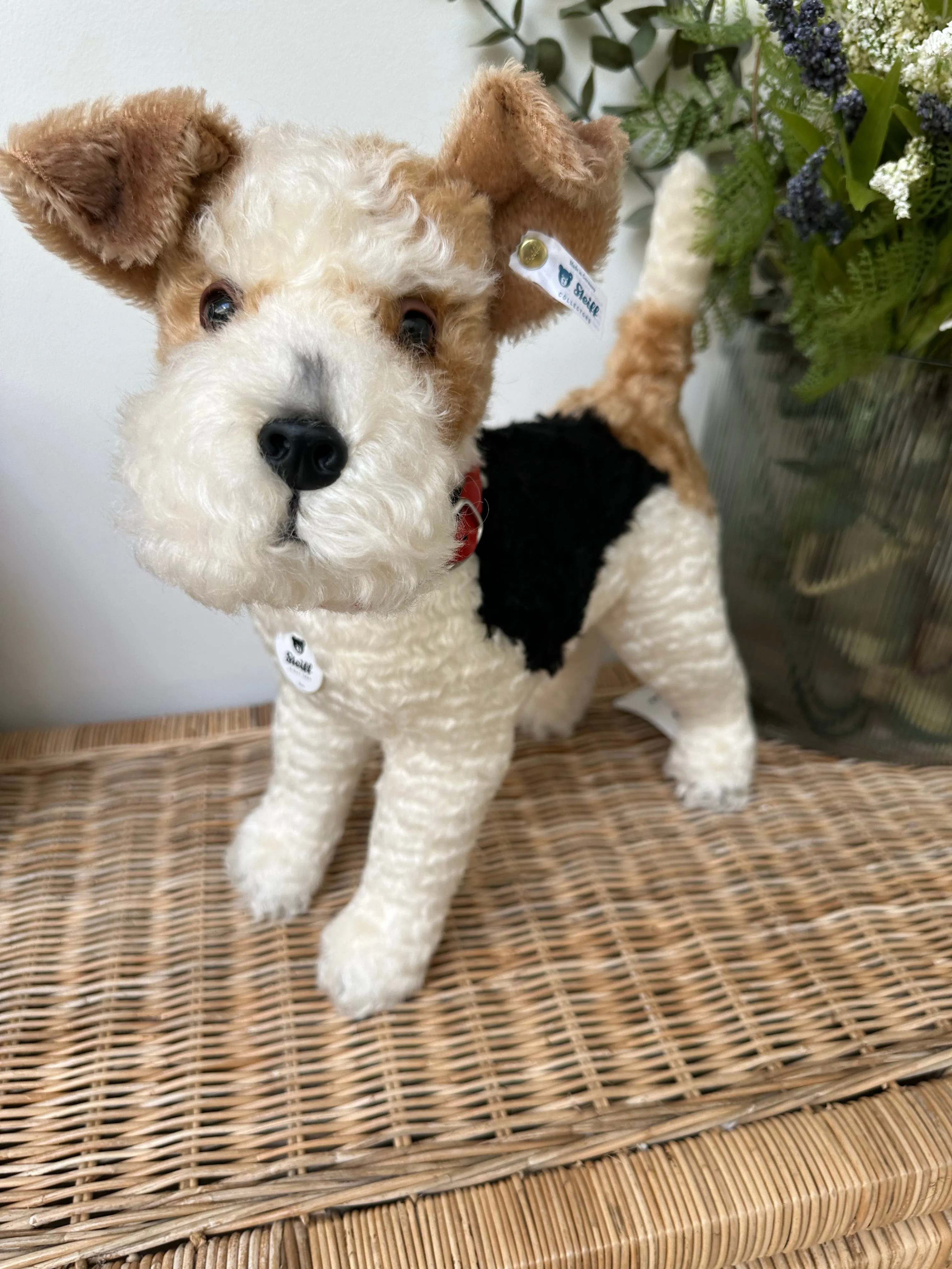 Foxy Fox Terrier Steiff  Mohair Collectable Puppy Dog