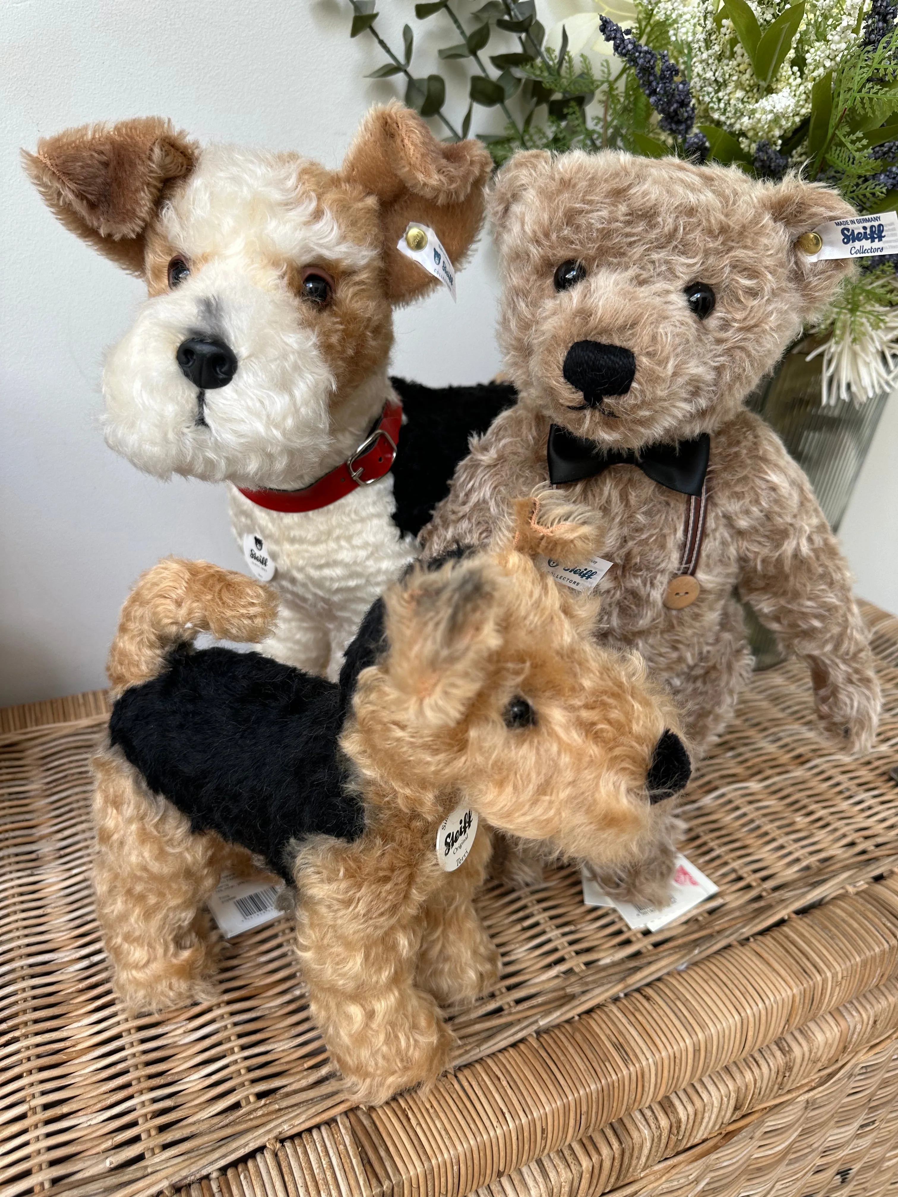 Foxy Fox Terrier Steiff  Mohair Collectable Puppy Dog