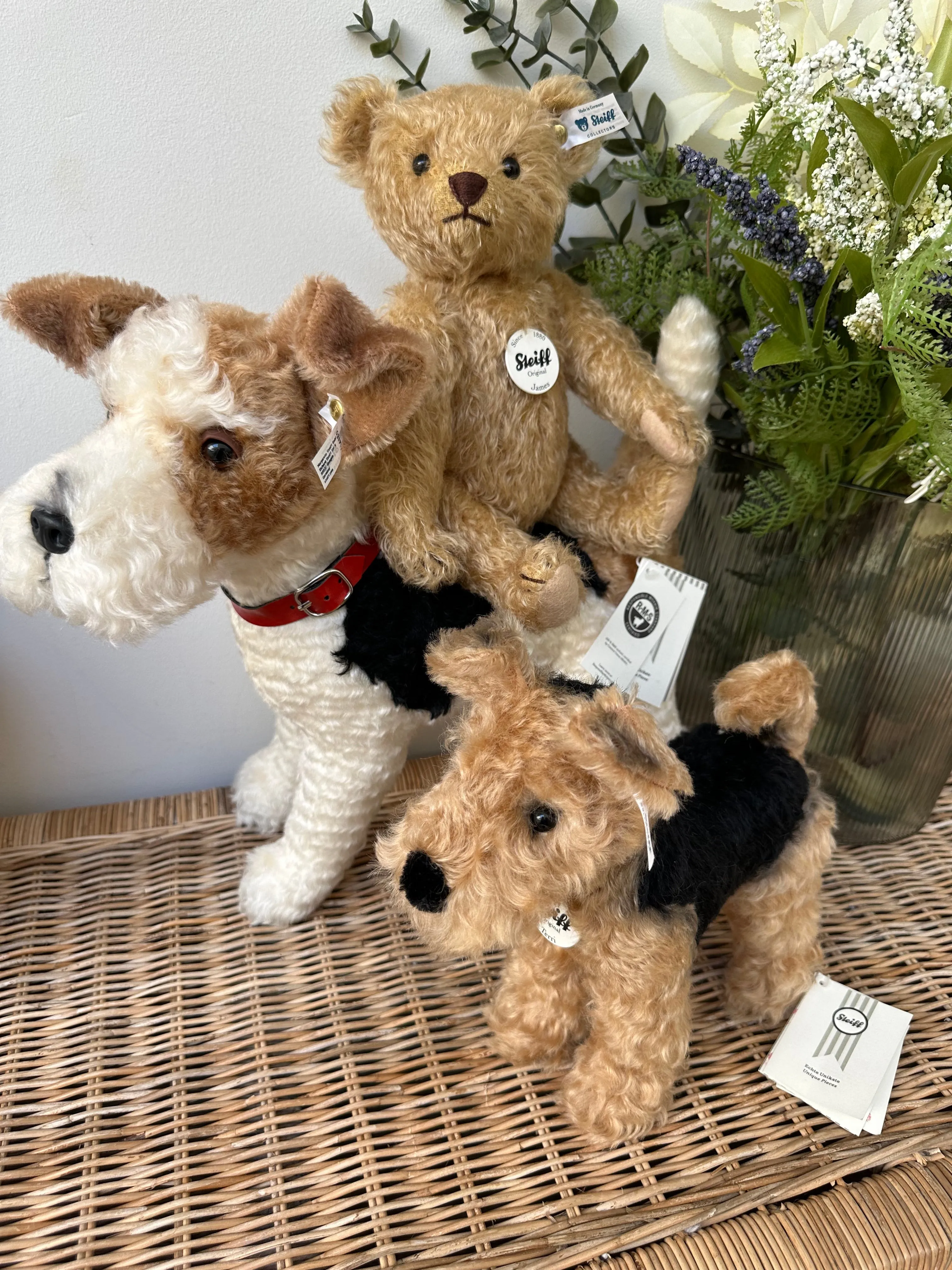 Foxy Fox Terrier Steiff  Mohair Collectable Puppy Dog