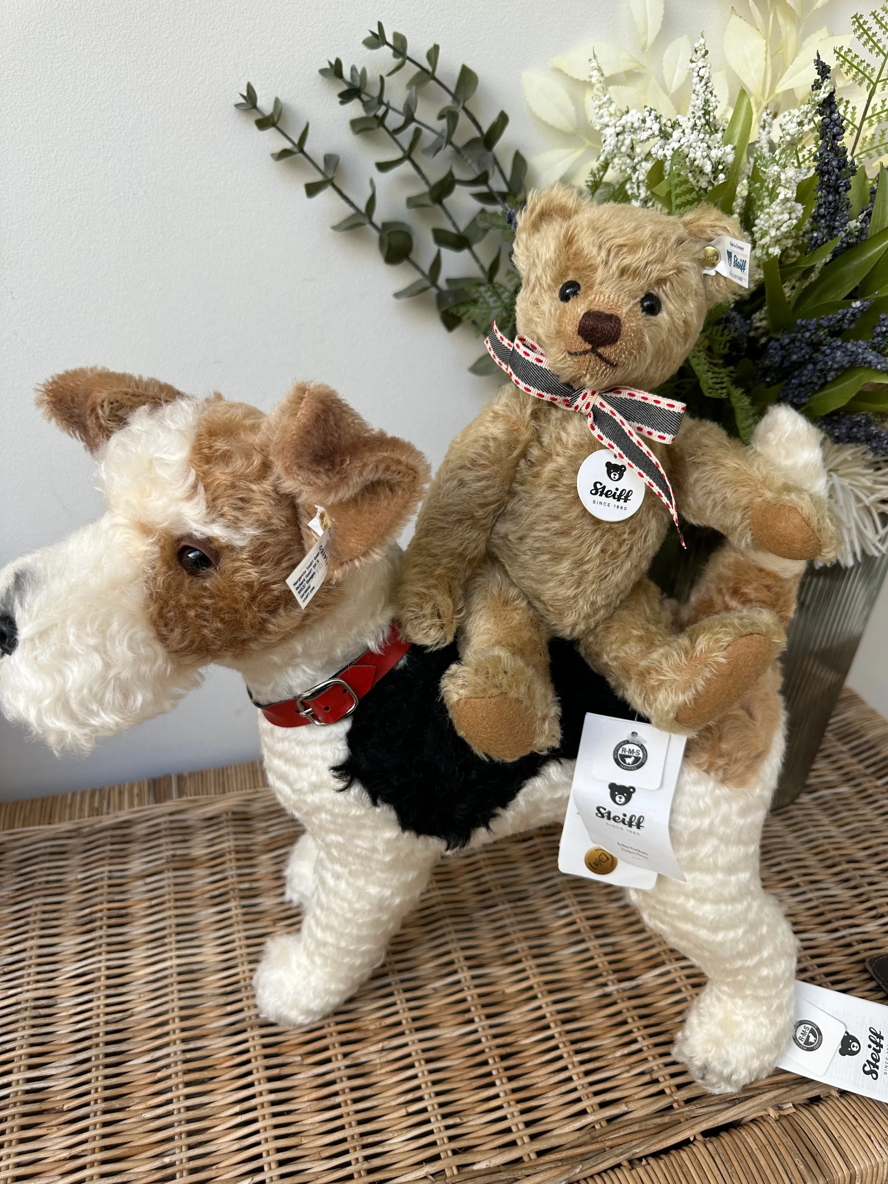 Foxy Fox Terrier Steiff  Mohair Collectable Puppy Dog