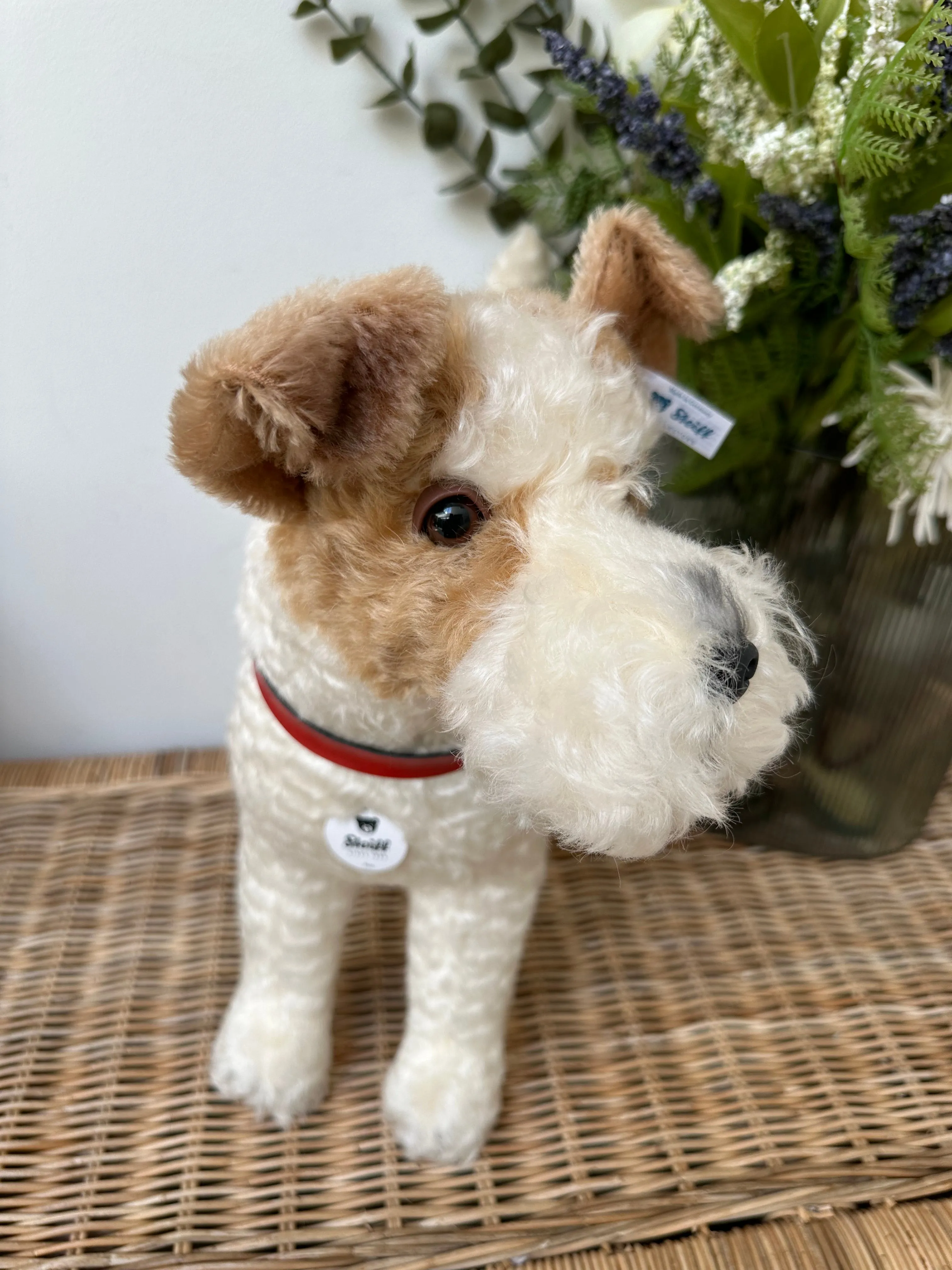 Foxy Fox Terrier Steiff  Mohair Collectable Puppy Dog