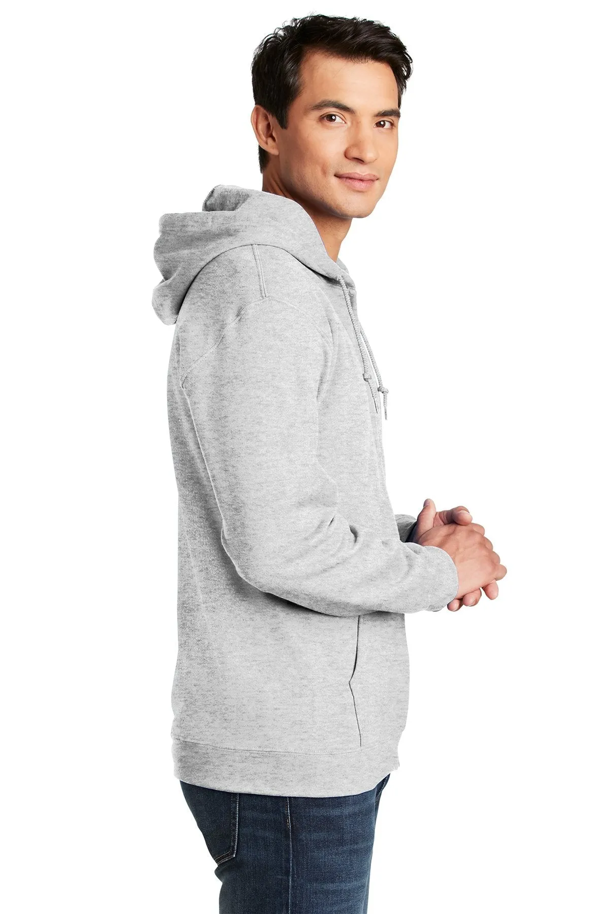 Gildan Heavy Blend Full Zip Hooded Sweatshirt Ash Grey