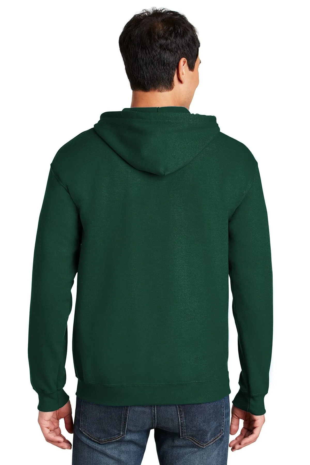 Gildan Heavy Blend Full Zip Hooded Sweatshirt Forest Green