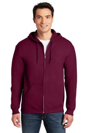 Gildan Heavy Blend Full Zip Hooded Sweatshirt Maroon