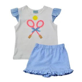 Girl's Tennis Ruffle Short Set