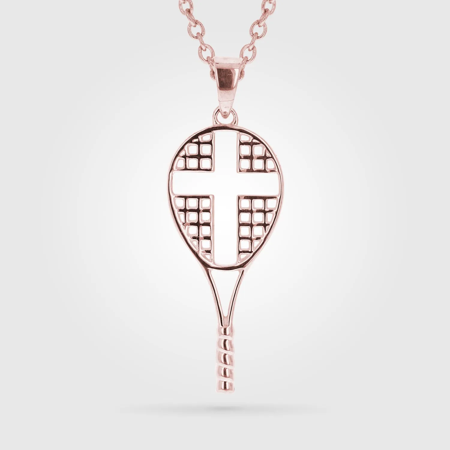 Gold Mini Love All Tennis Cross