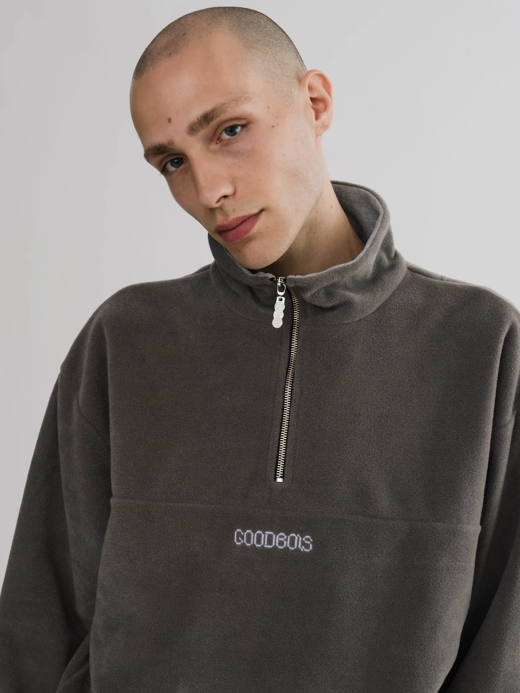 Goodbois Solar Fleece Halfzip Grey