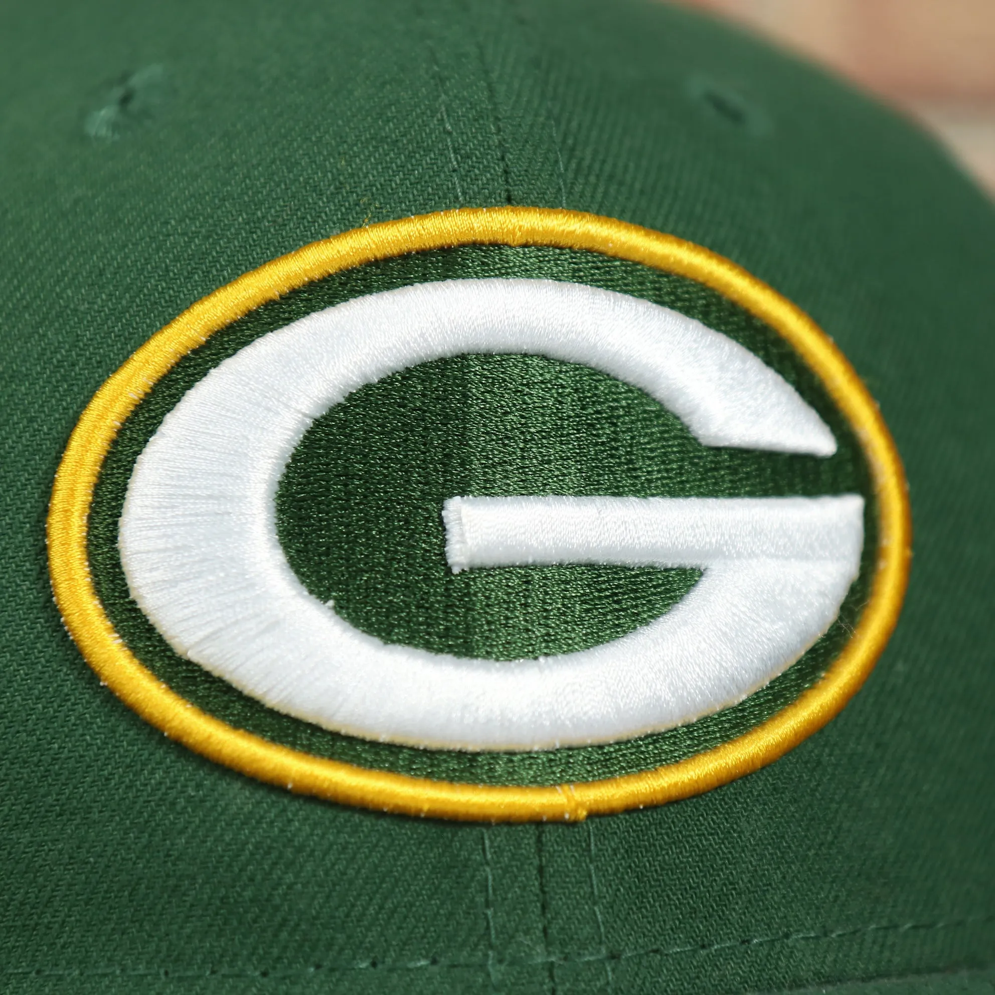 Green Bay Packers Four Time Super Bowl Champions Side Patch 59Fifty Fitted Cap | Green Fitted Cap