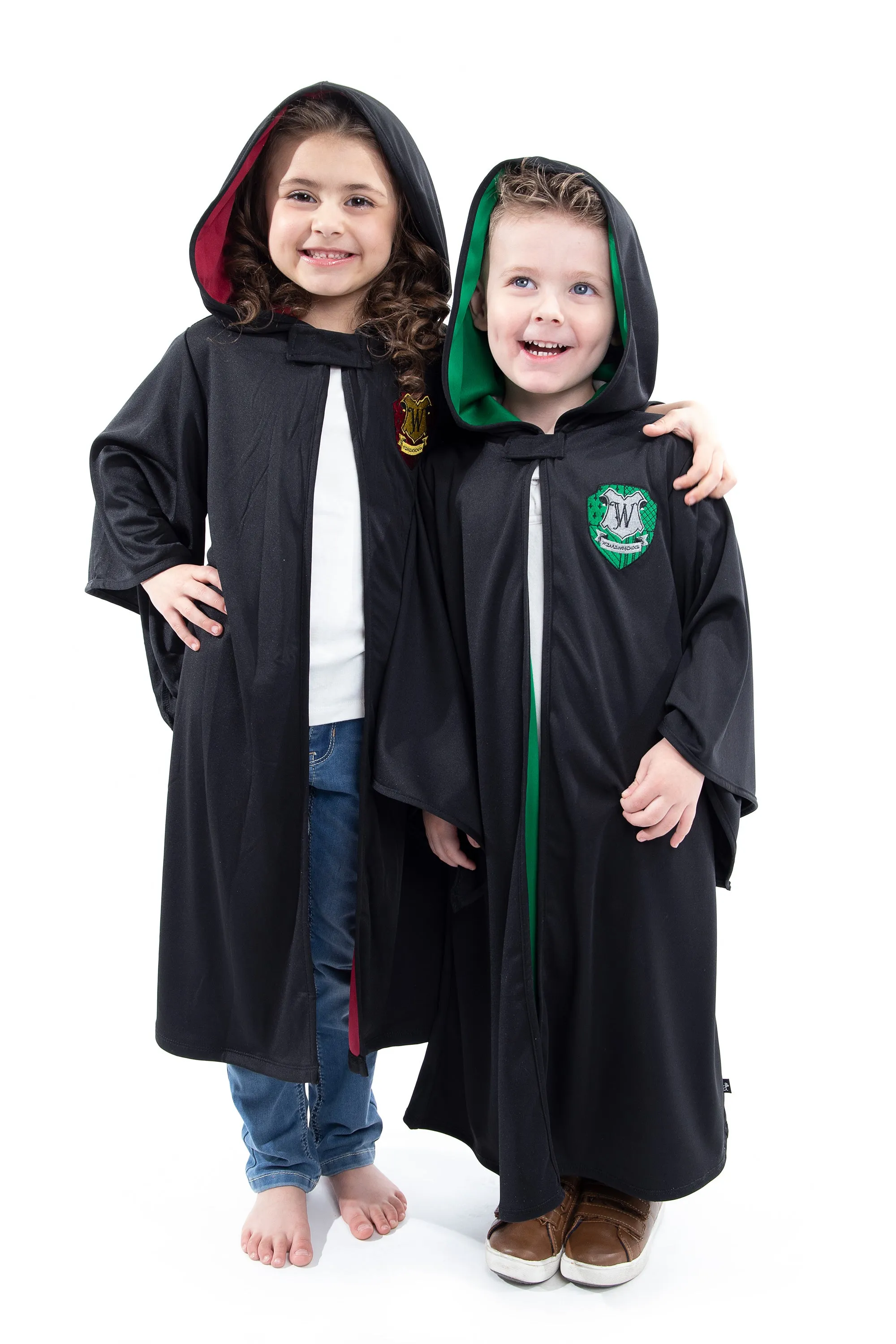 Green Hooded Wizard Robe