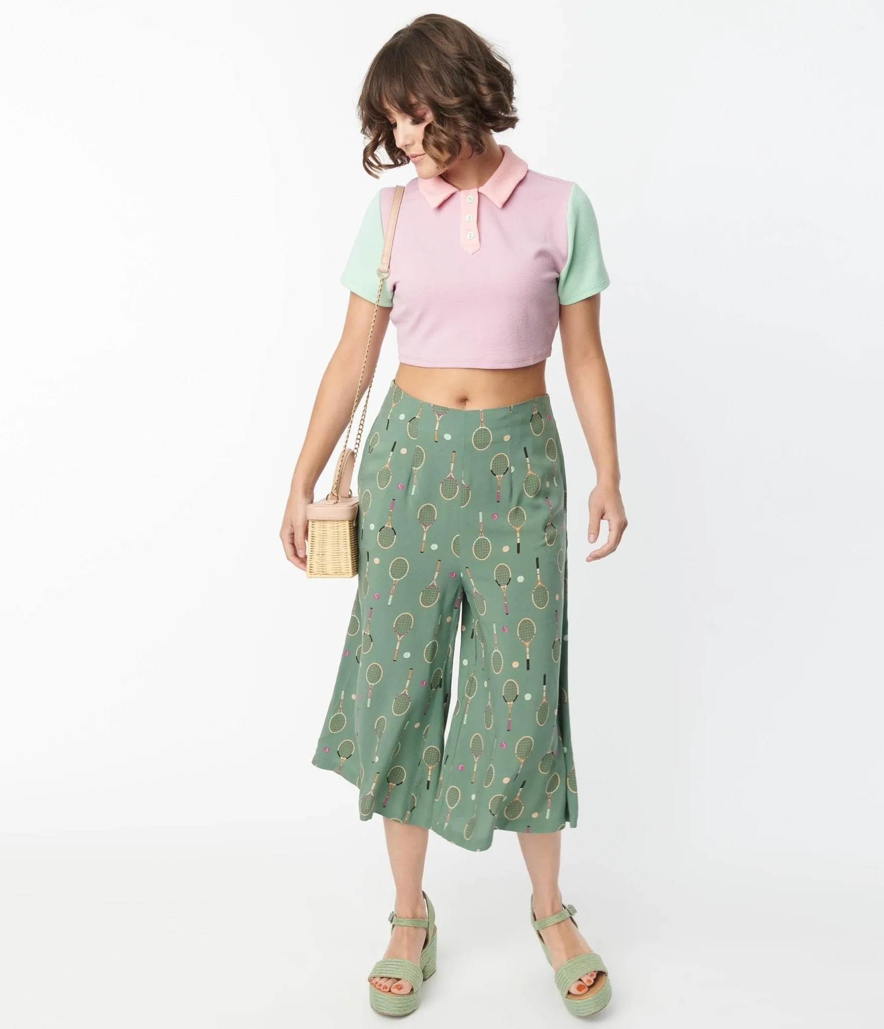 Green Tennis Love Culottes