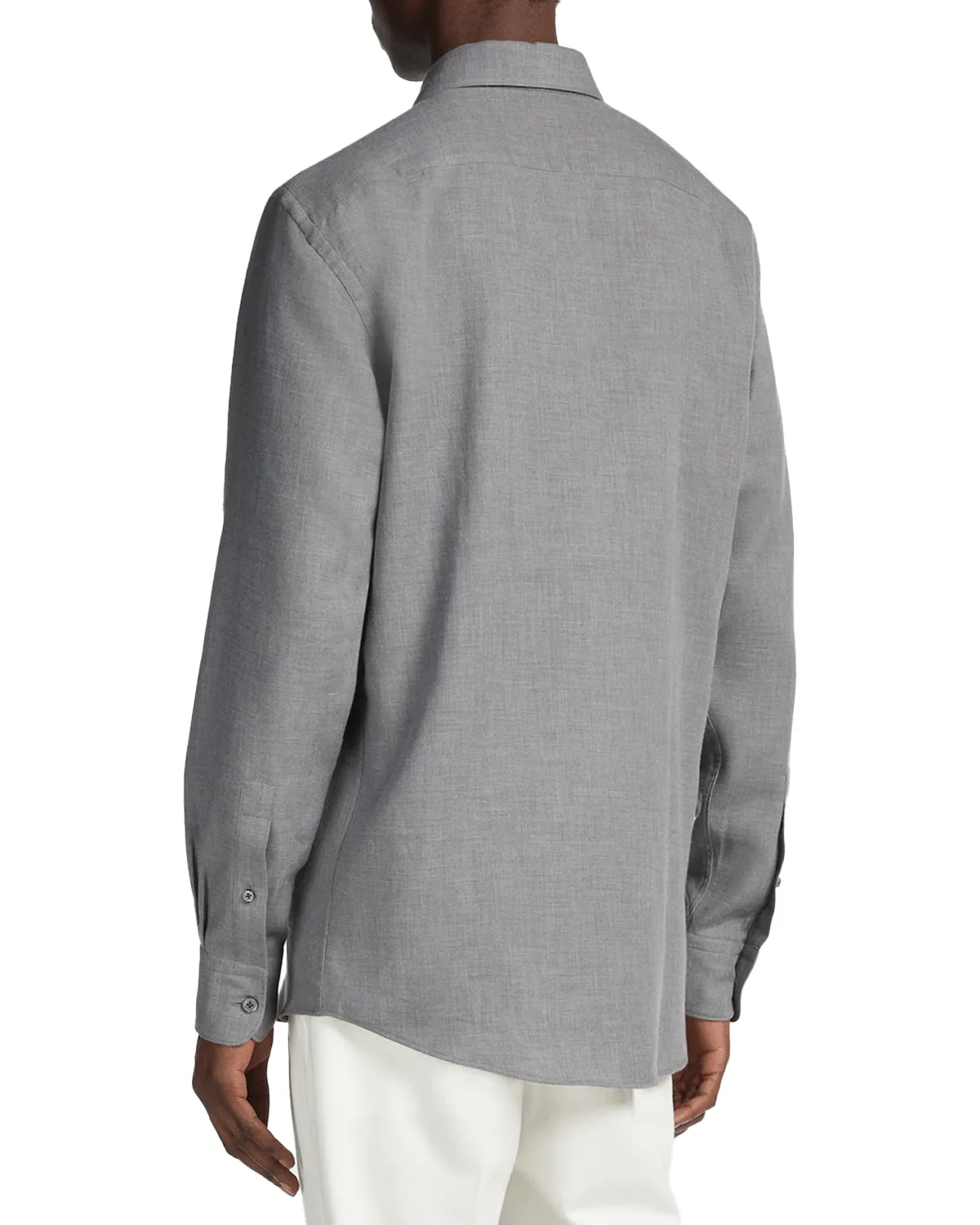 Grey Solid Cashco Sportshirt