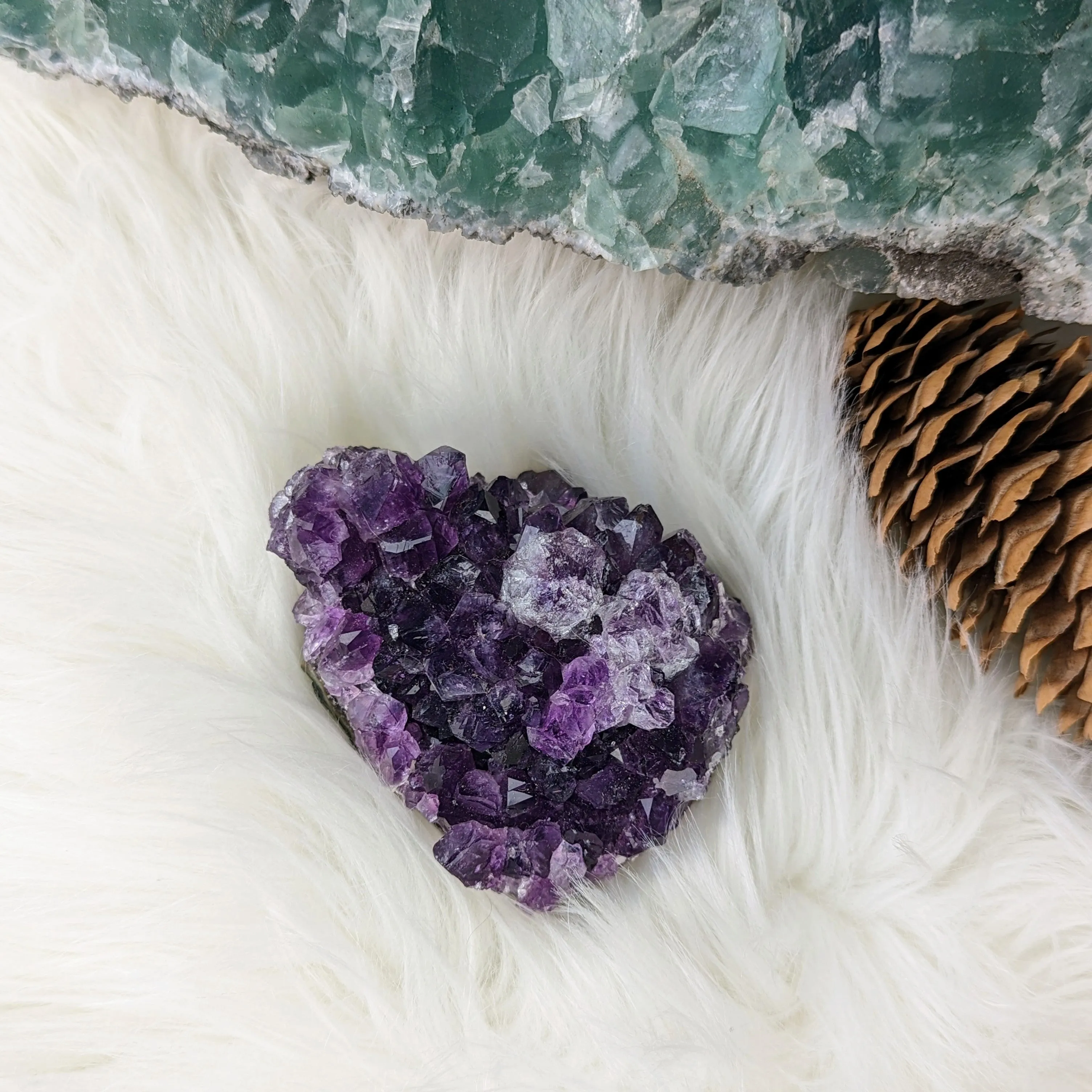 Healing Gemmy and Dark Amethyst Cluster ~ Amazing Sparkle and Shimmer!