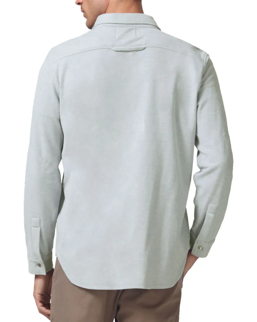 Heather Grey Channing Pique Cotton Blend Sportshirt