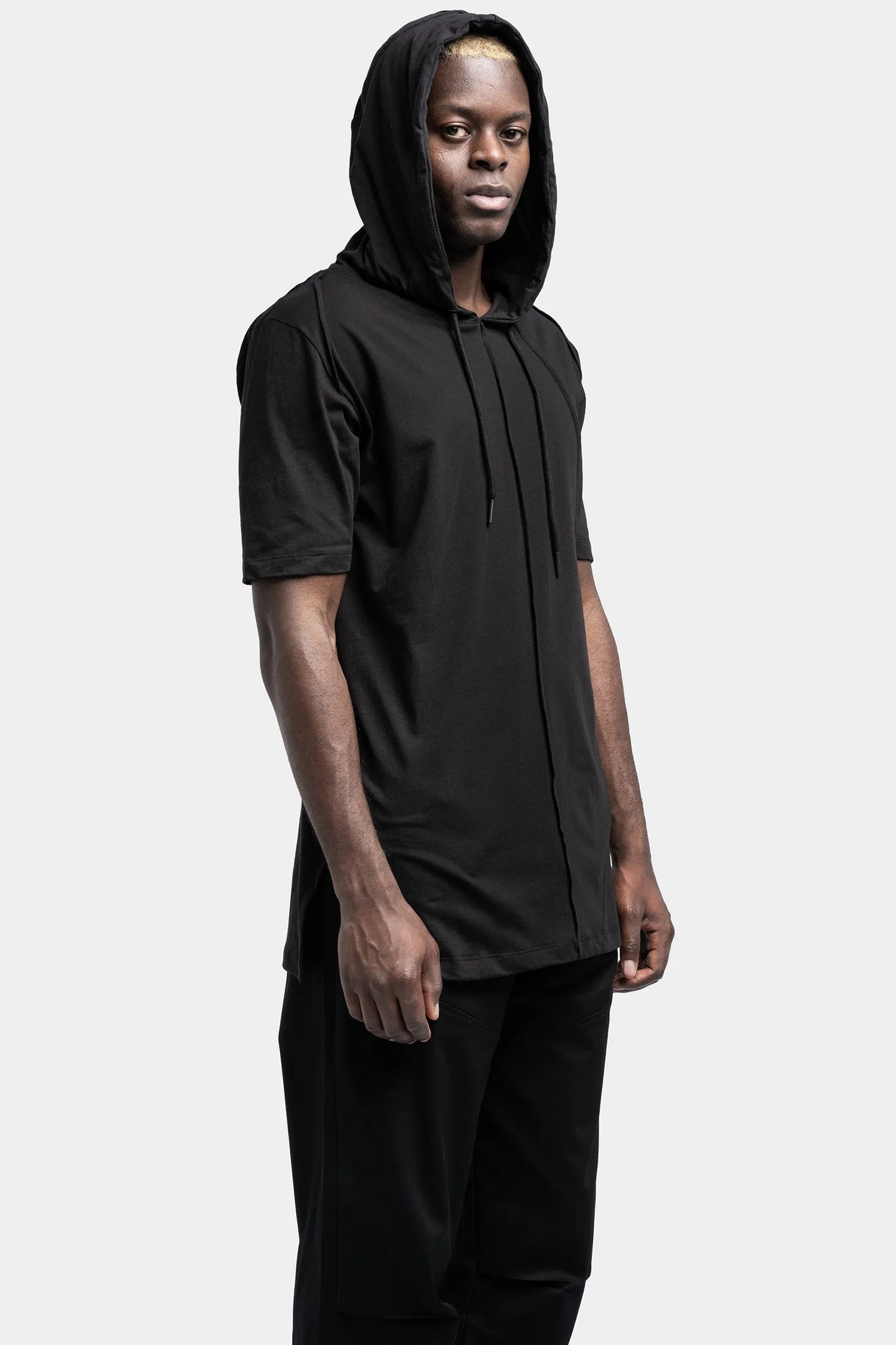 Hooded cotton t-shirt