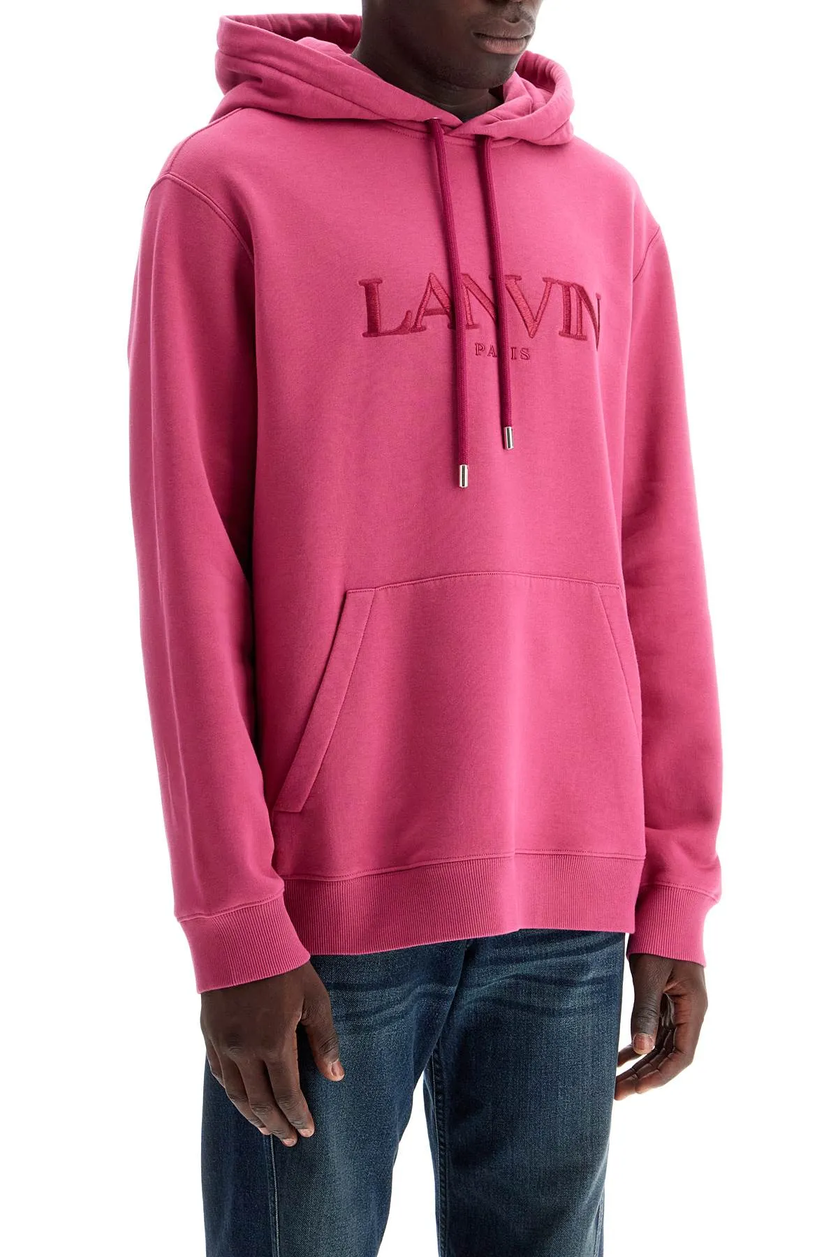 hooded sweatshirt with embroidered logo