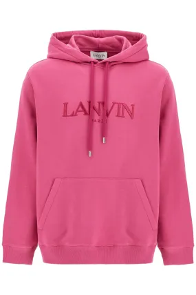 hooded sweatshirt with embroidered logo