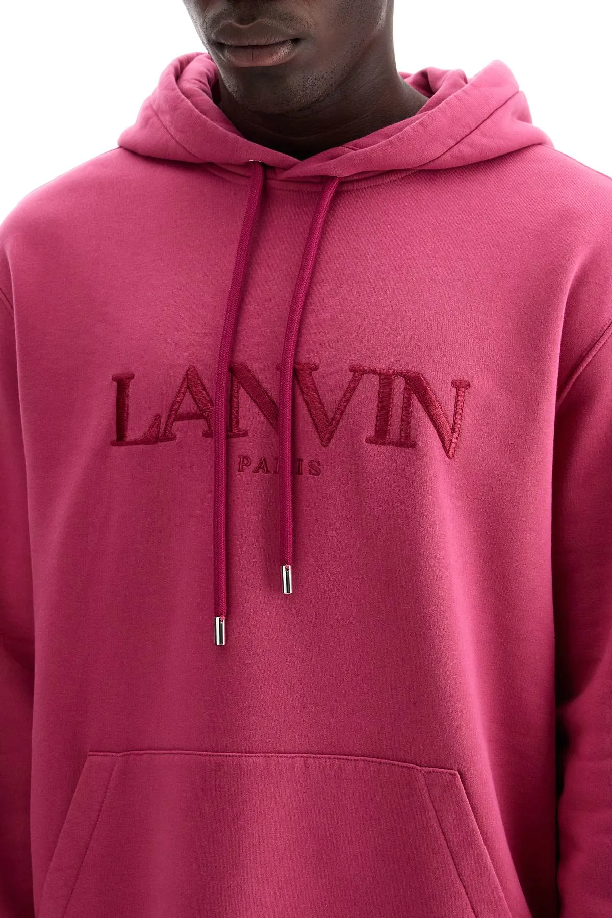 hooded sweatshirt with embroidered logo