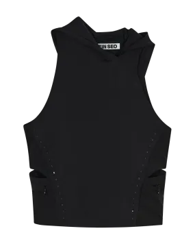 HYEIN SEO - Hooded Sleeveless in BLACK