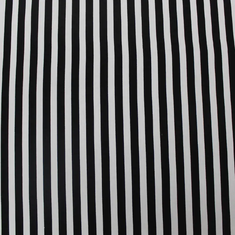 Jubilee Cotton - Black and White Stripe