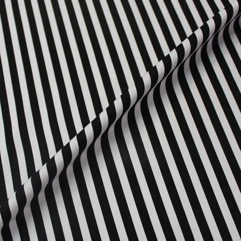 Jubilee Cotton - Black and White Stripe