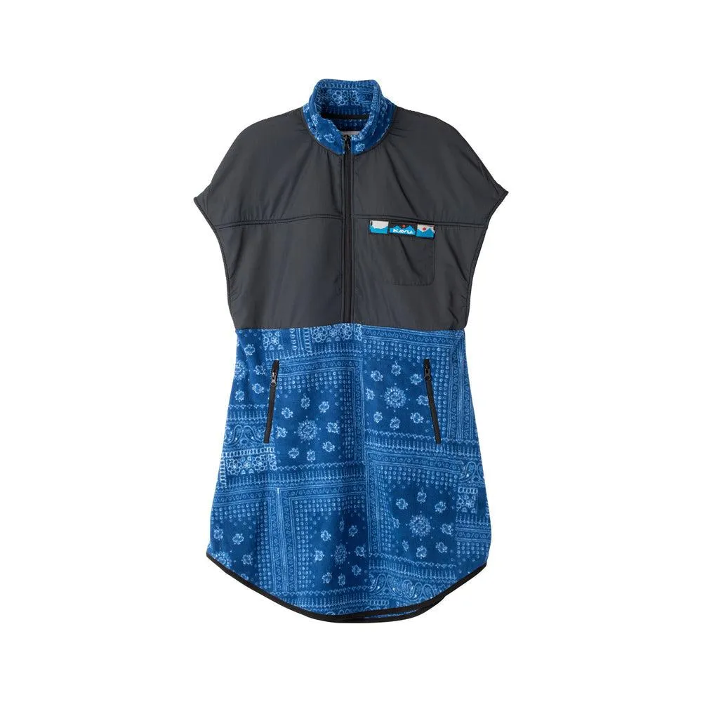 Kavu Neve Fleece In Blue Bandana