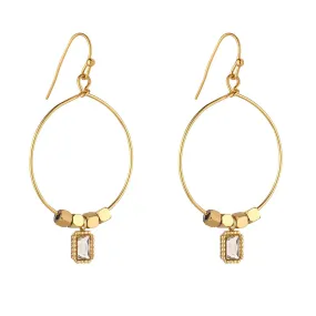 Keilani Clear CZ Earrings- Knight & Day Jewellery