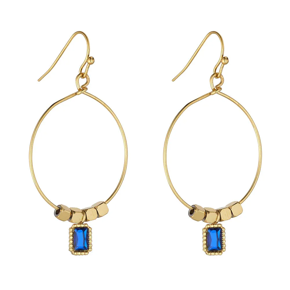 Keilani Sapphire Earrings- Knight & Day Jewellery