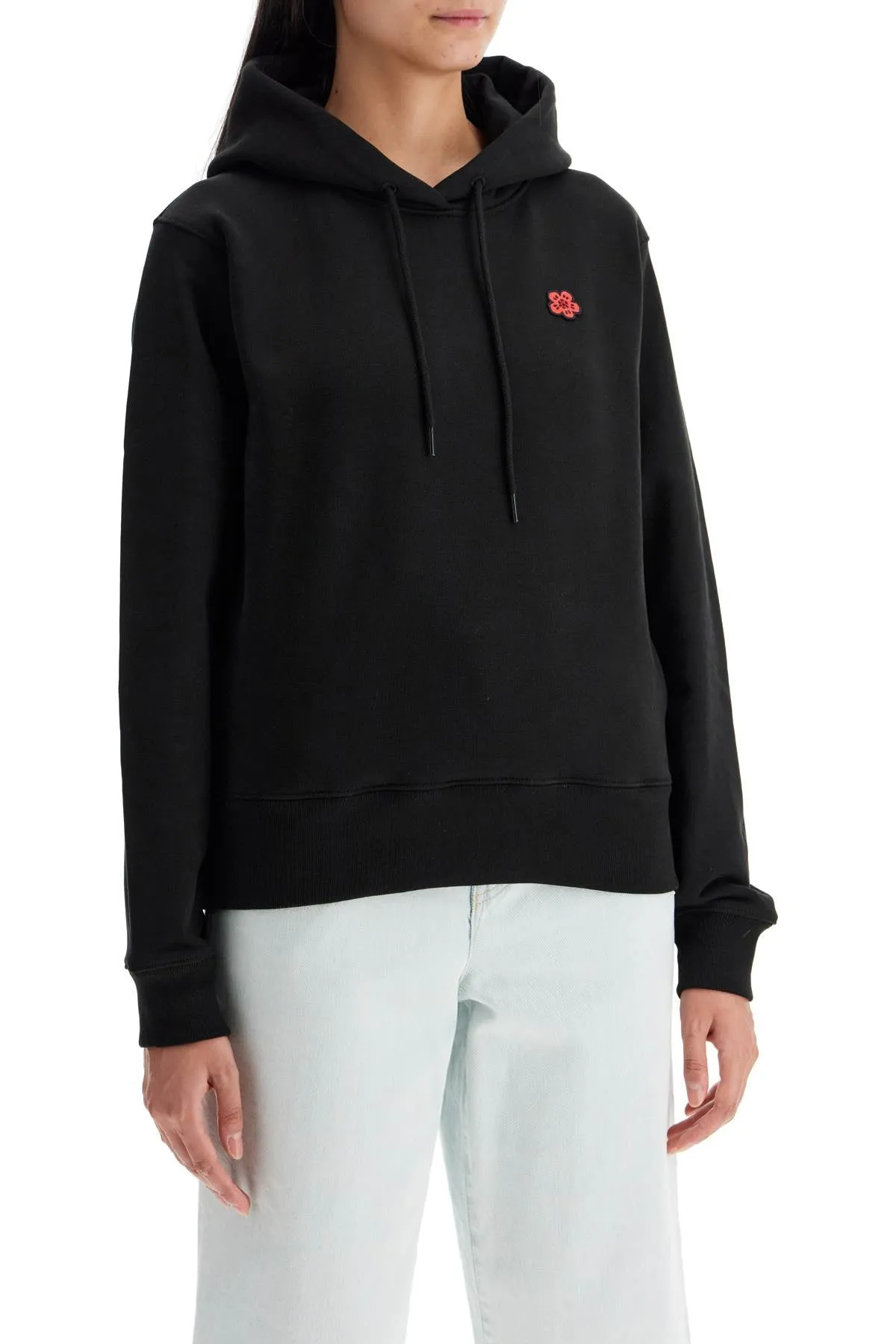 Kenzo Hooded Sweatshirt With Bo   Black