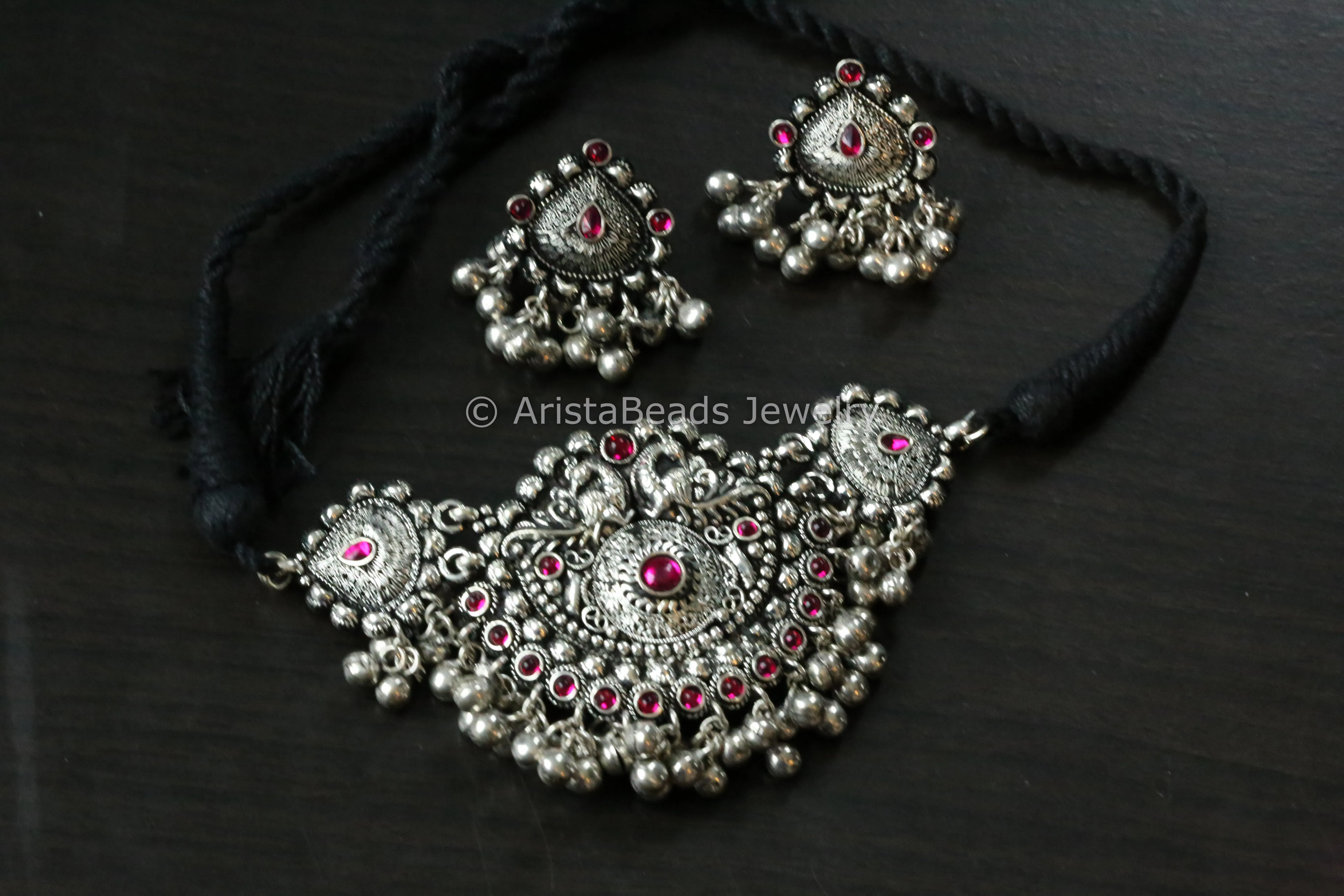 Kolhapuri Choker - Ruby