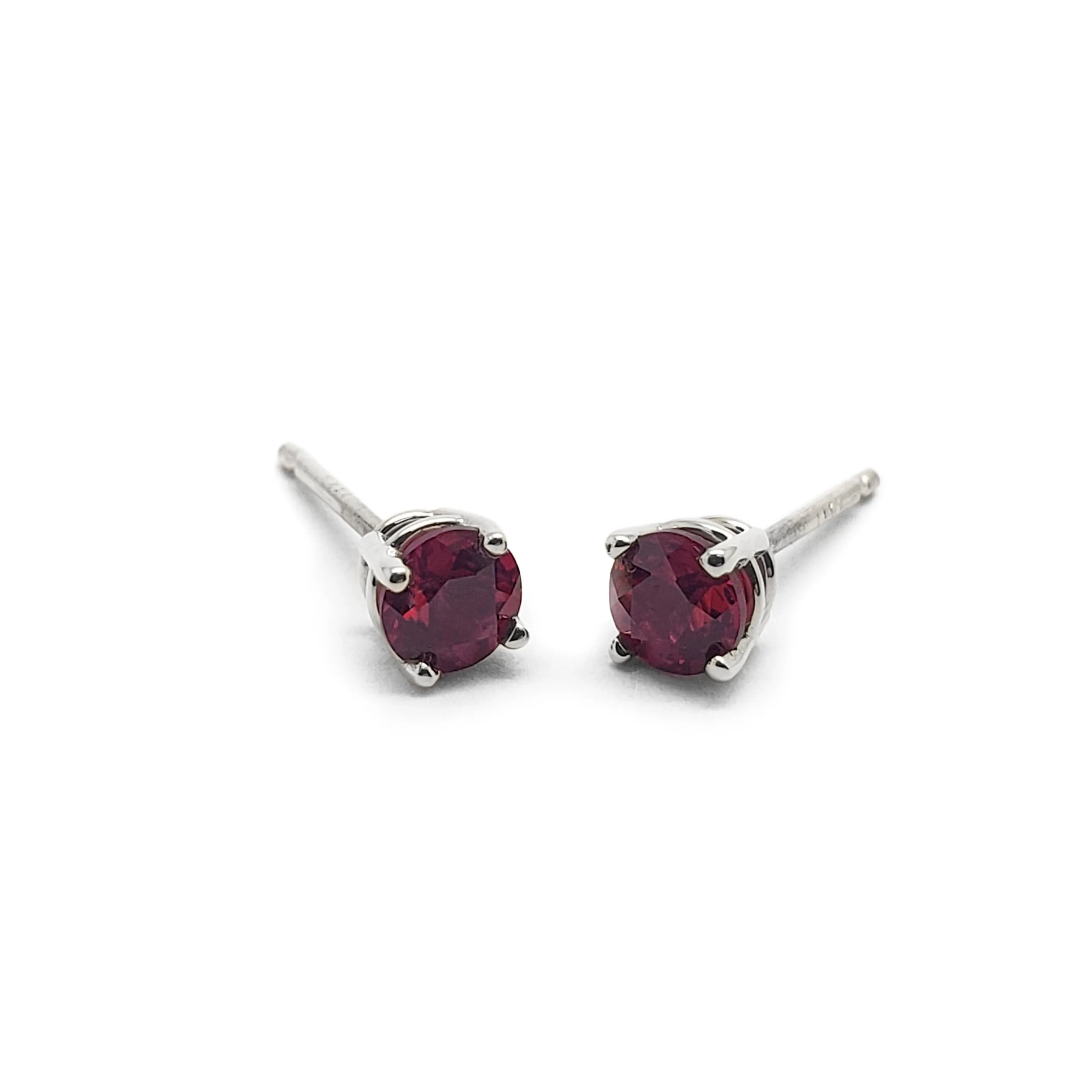 Lab Ruby Earrings