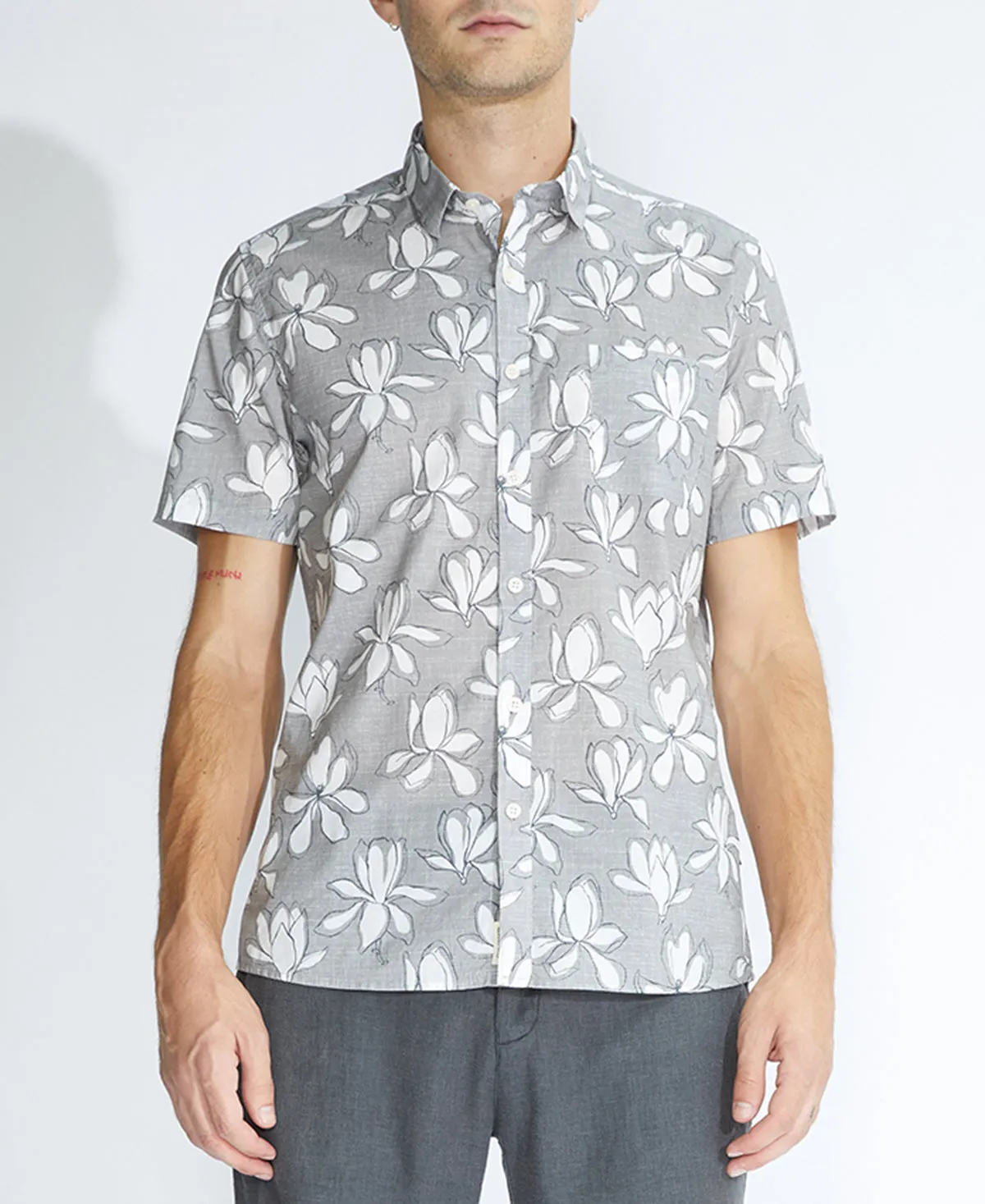 Lanai Printed Shirt (Gray)