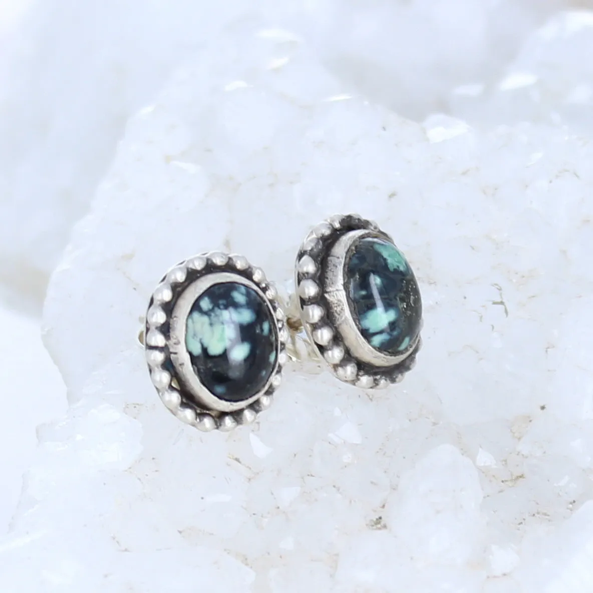 Lander County Turquoise Sterling Posts 8x10mm