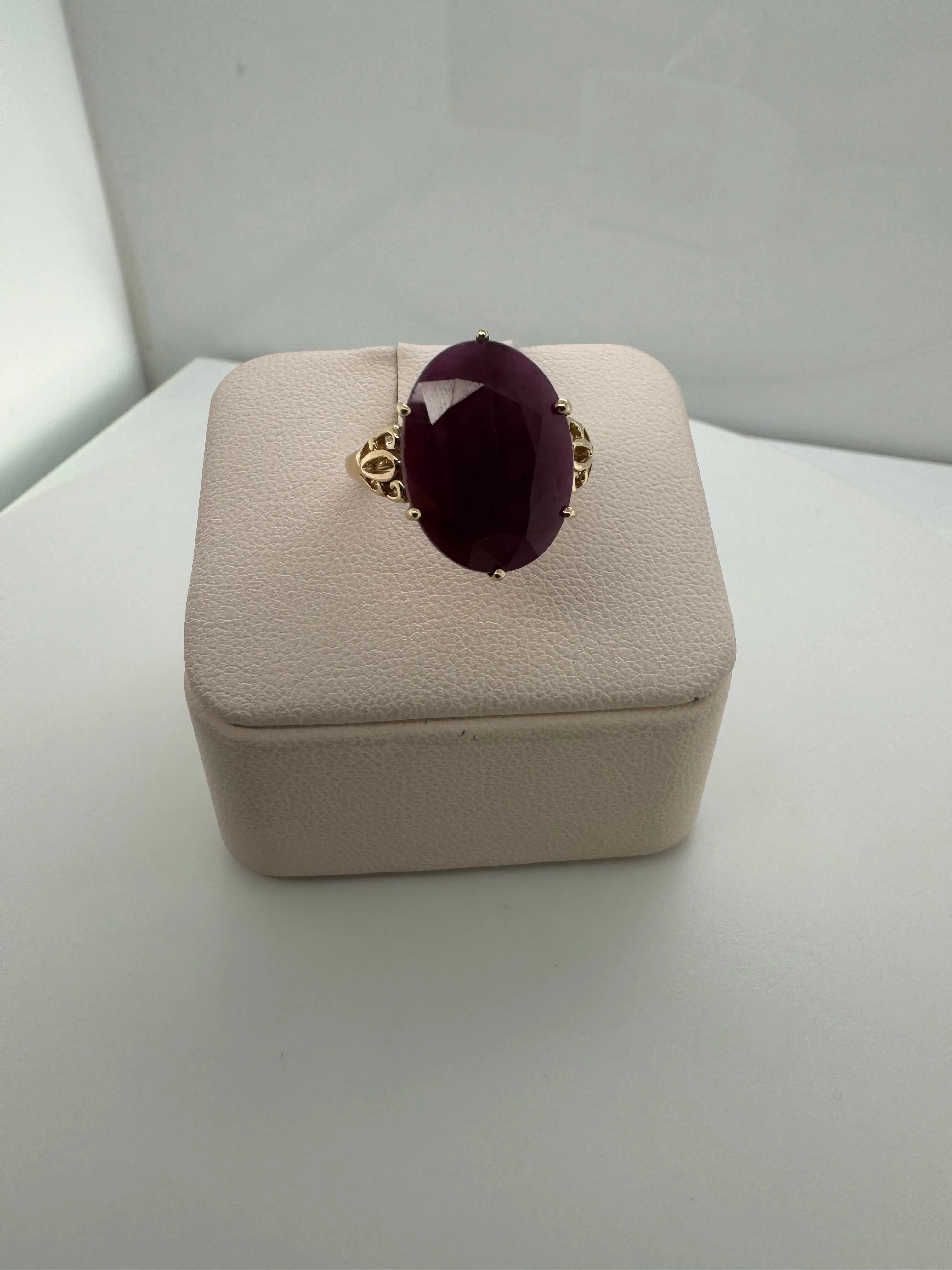 Large Oval Ruby Ring