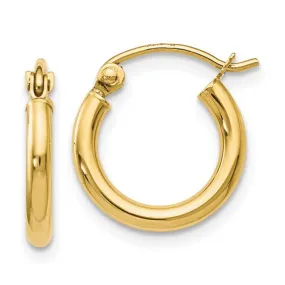 Leslie's 10K Polished Hinged Hoop Earrings