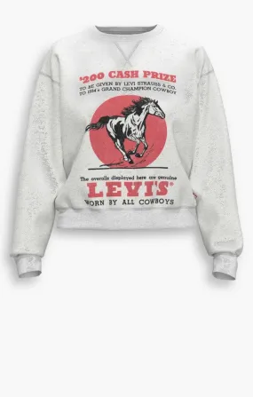 Levi's Graphic Heritage Crew In Orbit Heather Grey